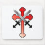 Red Cross with Crossed Swords