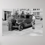 Red Crown Gas Station, 1940s posters