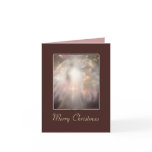 Red Crystal Angel Merry Christmas cards