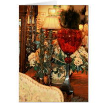 Red Crystal Greeting Cards