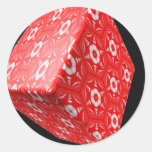 Red_Cube_on_Black resized.PNG Round Stickers