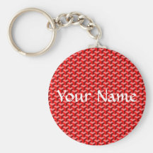 Red Cubes, Your Name Key Chains