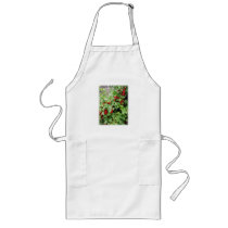 Red Currants on the Plant. Green Leaves. Apron