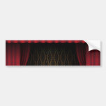Red Curtain Bumper Sticker