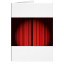 Red Curtain Card