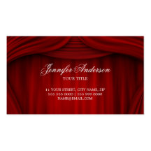 Red Curtains business card
