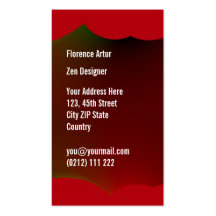 Red Curtains Business Card