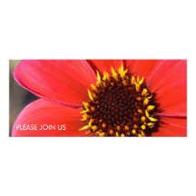 Red Dahlia DSC6094 Personalised Invitation