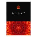 RED DAHLIA, RUBY,   bright  black Personalised Announcement
