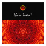RED DAHLIA, RUBY,   bright  black Custom Announcement