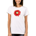 RED DAISY EVIL EYE LUCKY EYE FLOWER t-shirts