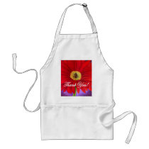 Red Daisy Flower Painting - Multi Aprons