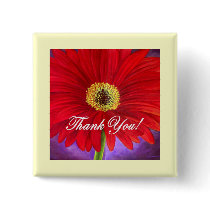 Red Daisy Flower Painting - Multi