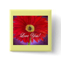 Red Daisy Flower Painting - Multi