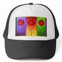 Red Daisy Flower Painting - Multi