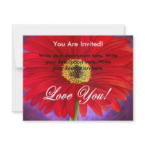 Red Daisy Flower Painting - Multi