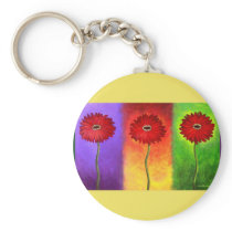 Red Daisy Flower Painting - Multi
