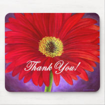 Red Daisy Flower Painting - Multi