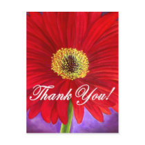 Red Daisy Flower Painting - Multi