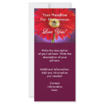 Red Daisy Flower Painting - Multi rack cards