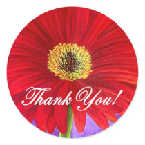 Red Daisy Flower Painting - Multi