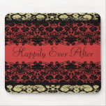 Red Damask Wedding mousepads