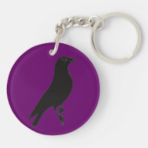 Red Daw Jack Daw Pop Art Keychain