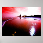 Red Dawn on the Beach posters