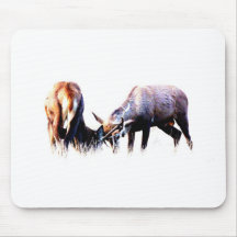 Red Deer Rut Mousepad