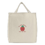 Red Delicious Apple Customise Embroidery Pattern embroidered bags