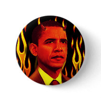 Red Devil Barack Obama The Anti-Christ Pinback Buttons