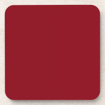 Red Devil Cork Coaster