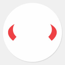red devil horns icon stickers