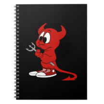 Red Devil Spiral Note Book
