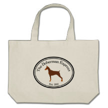 Red Doberman Express Tote Bag