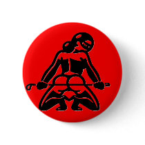 Red Dominatrix Pinback Buttons