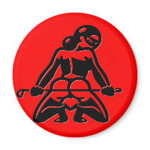 Red Dominatrix Magnets