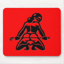 Red Dominatrix Mouse Mats