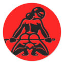 Red Dominatrix stickers