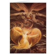 Red Dragon Art William Blake Cards