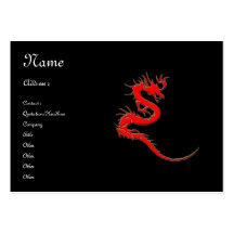 Red dragon business card