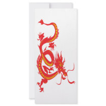 Red Dragon/Chinese New Year Custom Rack Card