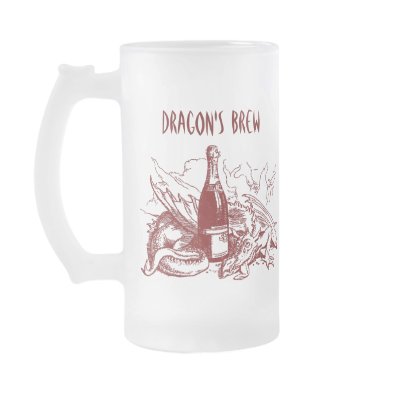 RED DRAGON ~ DRAGON'S BREW! ~ MUG DESIGN by layooper