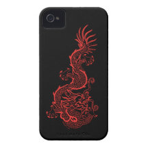 Red Dragon iPhone 4 Case
