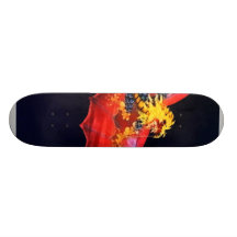 Red Dragon Kite Skateboard Deck
