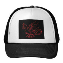 Red Dragon Mesh Hat