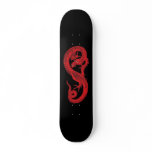 Red Dragon on Black skateboards