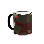 Red Dragon On Mountain Mug