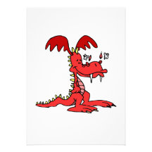 Red Dragon Personalised Invites