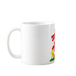 Red Dragon with Yellow Flower Mug